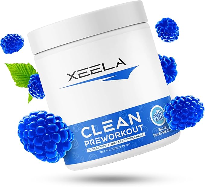 XEELA Pre Workout Powder - Clean & Tested - Jitter Free, Safe, and Natural - Increase Thermogenic