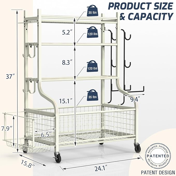 PLKOW Dumbbell Rack, Weight Rack for Dumbbells, Home Gym Storage for Dumbbells Kettlebells Yoga Mat