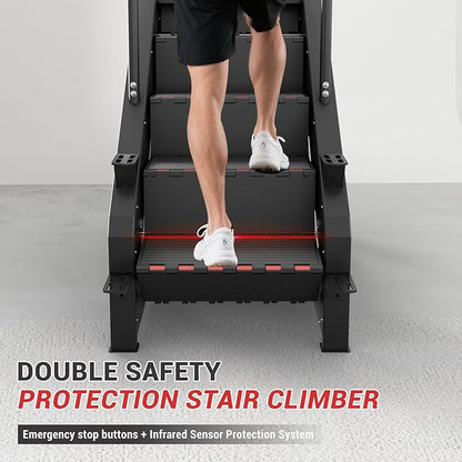 Stepper Machine, GMWD Stair Climber with LED Screen, Commercial Grade Stair Stepper Exercise