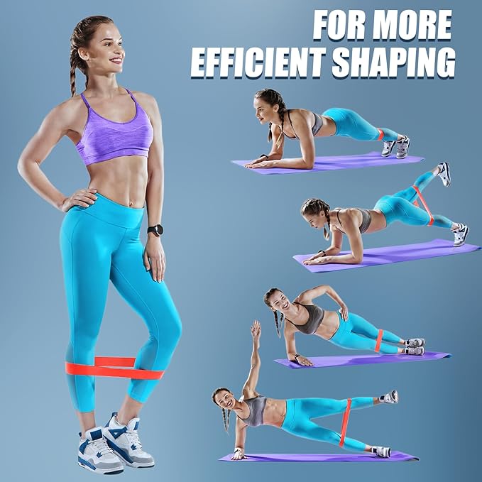 WHATAFIT Resistance Bands, Exercise Bands，Resistance Bands for Working Out, Work Out Bands with