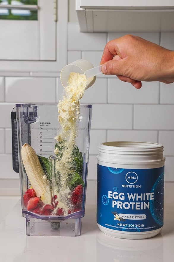 MRM Nutrition Egg White Protein | Vanilla Flavored | 23g Fat-Free Protein | with Digestive enzymes