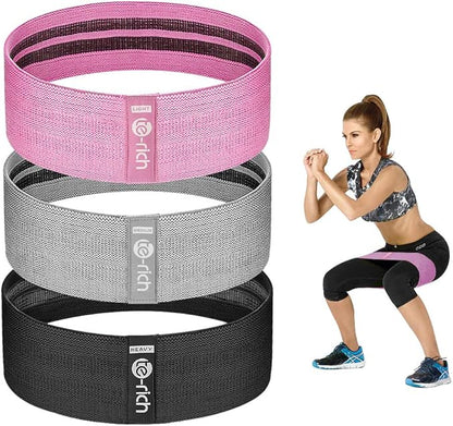 Resistance Bands, Fabric Workout Bands for Women & Men, Cloth Booty Resistance Loop Bands, Thick
