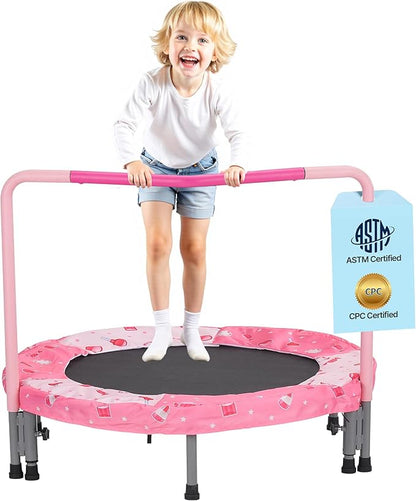 VEVOR 3FT Trampoline 36" Indoor/Outdoor for Toddlers, Foldable Mini Baby With Foam Handle