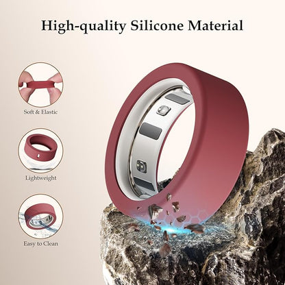15 Pack Cover Compatible with Oura Ring Gen 4/Gen 3 Horizon/Gen 3 Heritage, Anti-Scratch Silicone