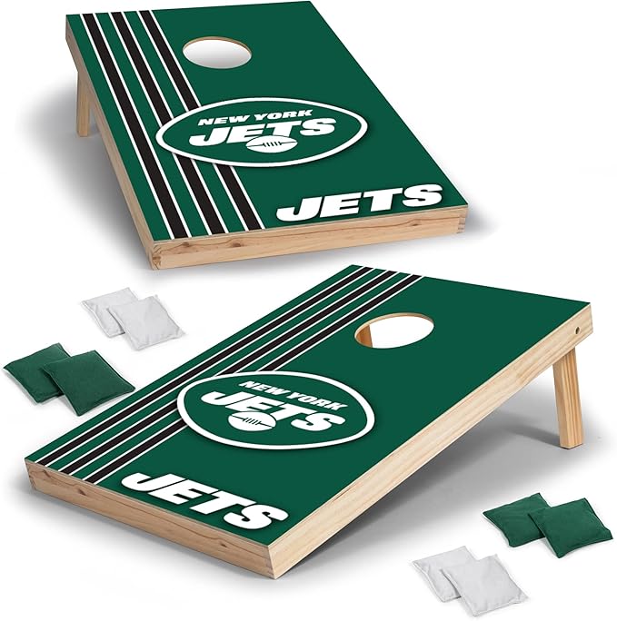 NFL 2' x 3' Solid Wood Cornhole Set with Direct Print HD Team Graphics – Great Gift for Any