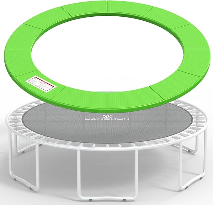 LANGXUN Universal Trampoline Repalcement Safety Pad, 8ft 10ft 12ft 14ft 15ft 16ft Waterproof