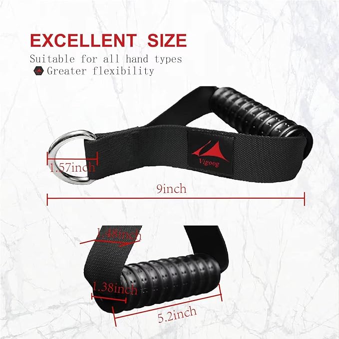 Heavy Duty Gym Workout Handles Attachment for Cable Machine,Resistance Band,Pulley System Home