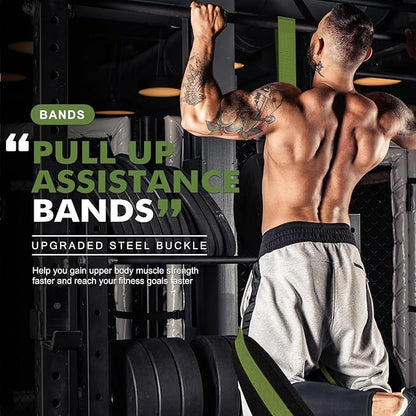 HPYGN Pull Up Assistance Bands, Heavy Duty Resistance Band for Pull Up Bar, Adjustable Weight/Size