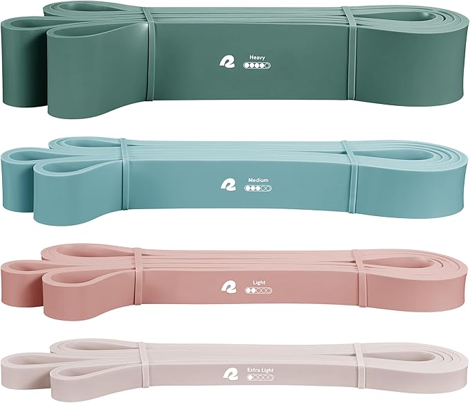 Retrospec Lift Resistance Pull Up Assistance Band Set for Working Out, Home Fitness, Toning