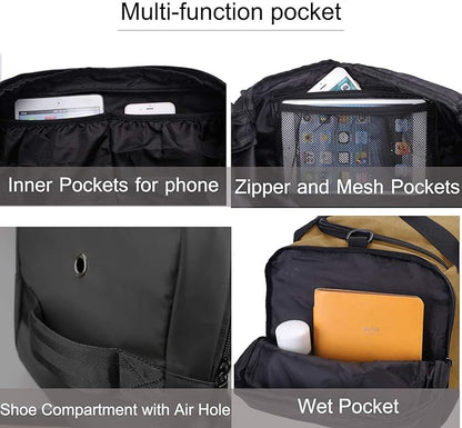 Gym Duffle Bag Backpack Waterproof Sports Duffel Bags Travel Weekender Bag for Men Women Overnight