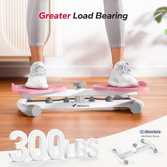 MERACH Waist Twister Machine, Ab Twist Board with 300 lbs Weight Capacity, Abs Workout for Slim
