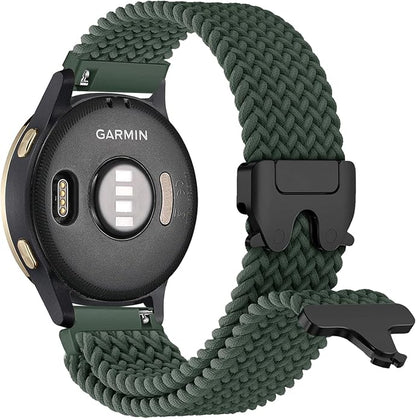 Braided Bands Compatible with Garmin Vivoactive 6/5/3/Venu 2 Plus/Forerunner 165/55/645/245 Music