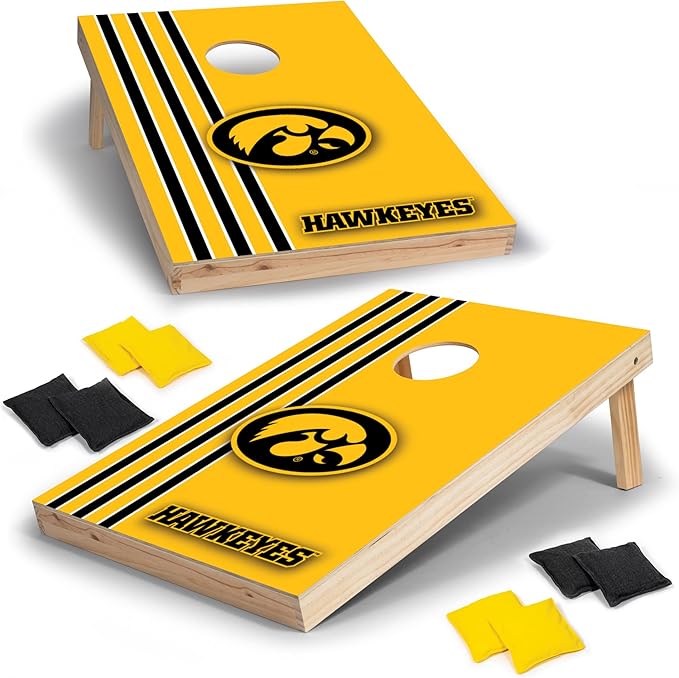 2' x 3' Solid Wood Cornhole Set with Direct Print HD Team Graphics – Great Gift for Any NCAA Fan!