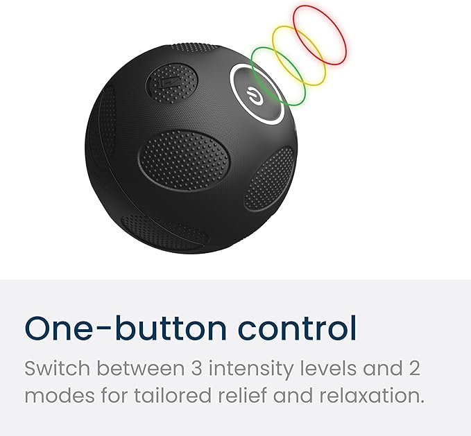 Nobol - MyoSphere Vibration Massage Ball for Deep Tissue Stimulation, Muscle Tension Relief and
