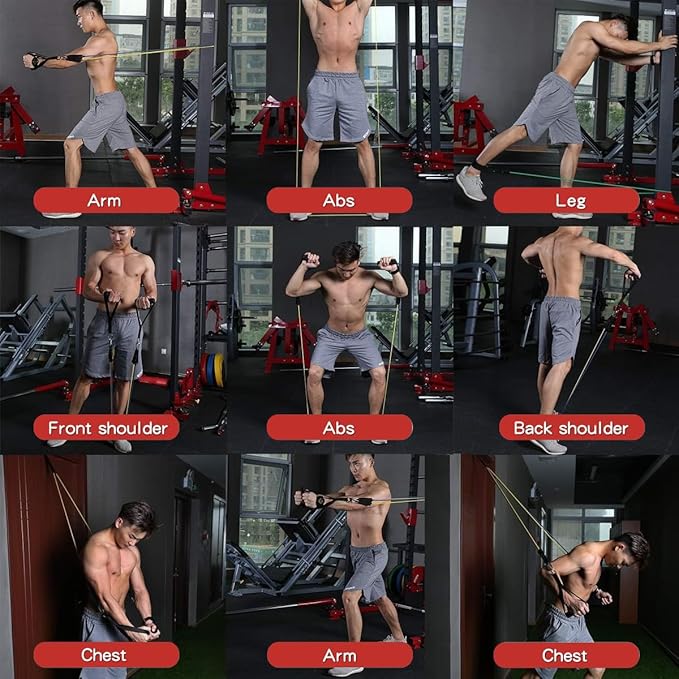 WHATAFIT Resistance Bands, Exercise Bands，Resistance Bands for Working Out, Work Out Bands with