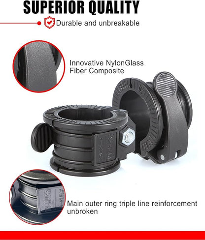 Olympic Barbell Clamps 2 inch Adjustable Barbell Clips Quick Release Pair of Locking Weight Clips