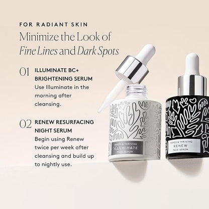 Naked & Thriving Wrinkle-Fighter Set, Includes Renew Resurfacing Night Serum (30 mL) & Illuminate