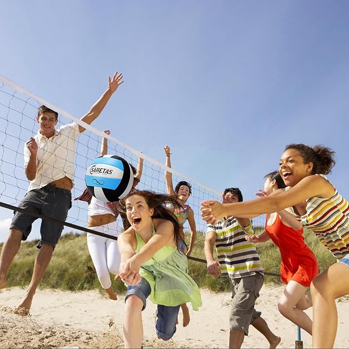 Beach/Water/Sand Volleyballs, Outdoor/Indoor Official Size, Soft Touch Volleyball for Beginners