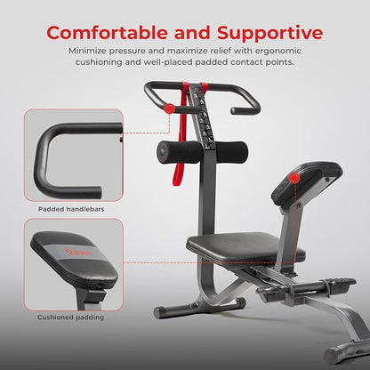 Sunny Health & Fitness Full Body Traction & Stretch Decompression Bench/Table Machine for Lumbar