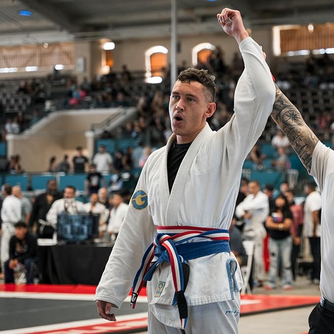 Gold BJJ Aeroweave Jiu Jitsu Gi - Ultra Lightweight BJJ Gi - Preshrunk Brazilian Jiu Jitsu Uniform