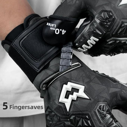 WVVOU Soccer Goalie Gloves for Adults and Youth, High Performance Goalkeeper Gloves with 5
