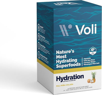 Voli Electrolytes Powder Packets | No Added Sugar Electrolyte Drink Mix for Hydration | Keto &