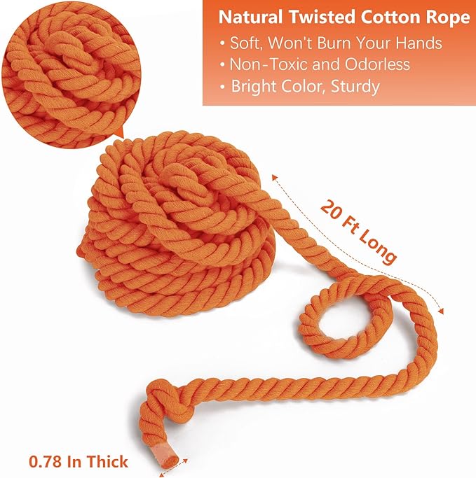 CWLAKON Field Day Games Tug of War Rope, Outdoor Games for Kids, Teens and Adults, Family Reunion