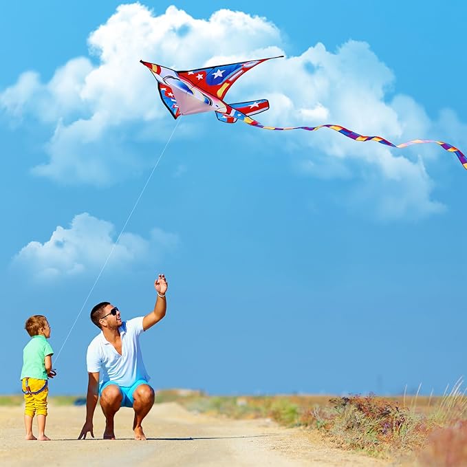 Xida Kites for Kids Ages 4-8, Large Kite for Adults, Easy to Fly Beach Kites with Handle and