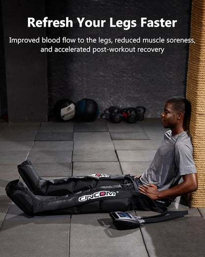 CINCOM Cordless Leg Recovery System with Dynamic Compression Massage Technology - 3 Different Sizes
