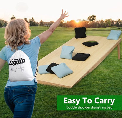 EunHo Cornhole Bags Set of 8 Regulation Size & Weight Corn Hole Bean Bags Official Professional All