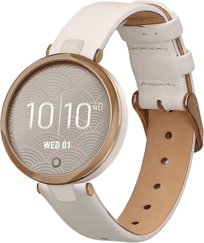 kwmobile Real Leather Watch Strap Compatible with Garmin Lily Sport - Fitness Tracker Replacement