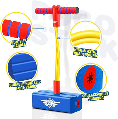 CUUGO LET'S GO! CG Jumping Promotes Growing Taller- Pogo Stick Foam Pogo Jumper for Kids, Toys for