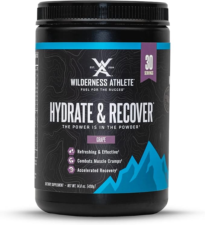 Wilderness Athlete - Hydrate & Recover | Liquid Hydration Powder Electrolyte Drink Mix - Recover