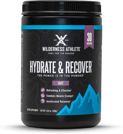 Wilderness Athlete - Hydrate & Recover | Liquid Hydration Powder Electrolyte Drink Mix - Recover