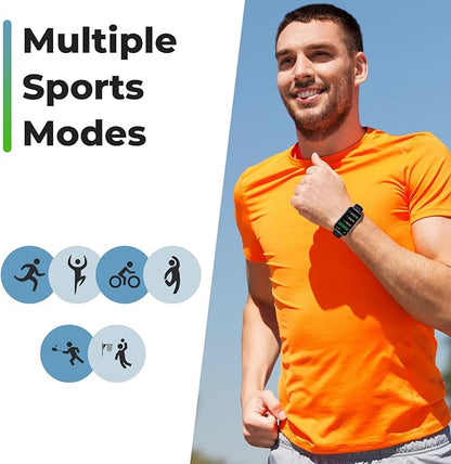 Fitness Tracker Smart Watch, 1.47" Full Touch Health Tracker with 24/7 Heart Rate & Blood Oxygen