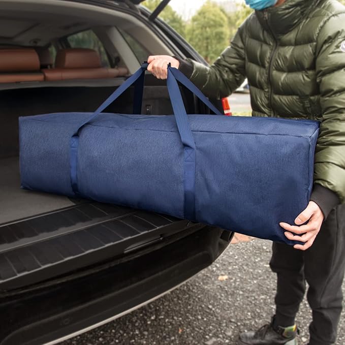 TOPDesign 46 Inch Extra Large Zippered Duffel Bag for Travel Camping Sports Equipment Storage