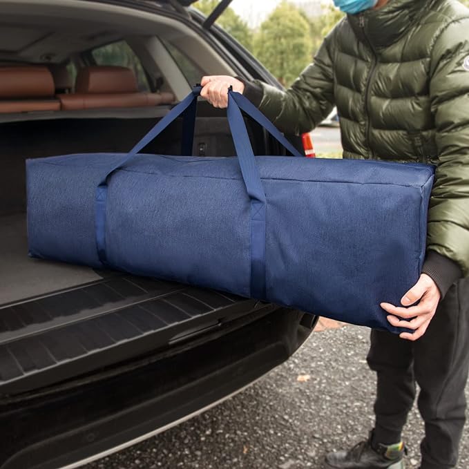 TOPDesign 46 Inch Extra Large Zippered Duffel Bag for Travel Camping Sports Equipment Storage