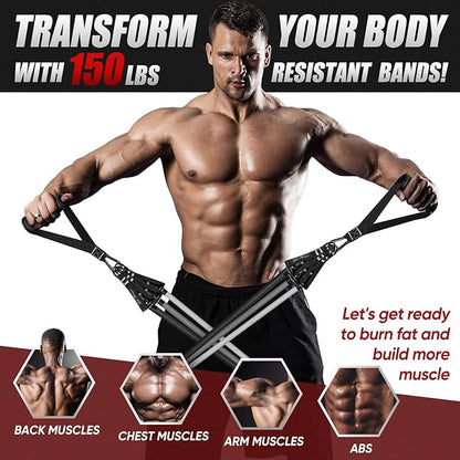 HPYGN Resistance Bands, Exercise Bands for Working Out, Workout Bands Men, Fitness Band with