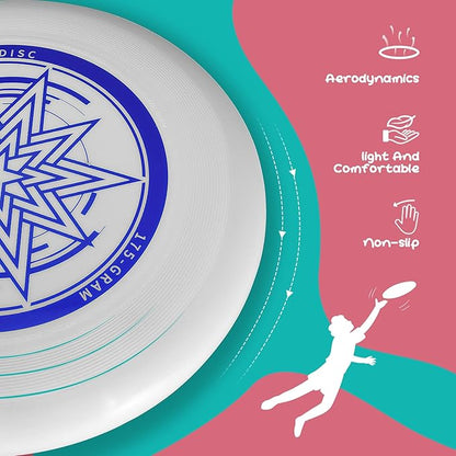 Outdoor Flying Disc 175g,Adult Sport Disc Set for Competitive and Pro Players,Flying Disc Set