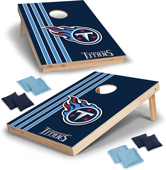 NFL 2' x 3' Solid Wood Cornhole Set with Direct Print HD Team Graphics – Great Gift for Any