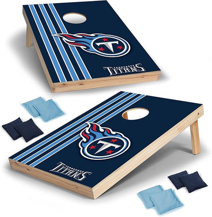 NFL 2' x 3' Solid Wood Cornhole Set with Direct Print HD Team Graphics – Great Gift for Any