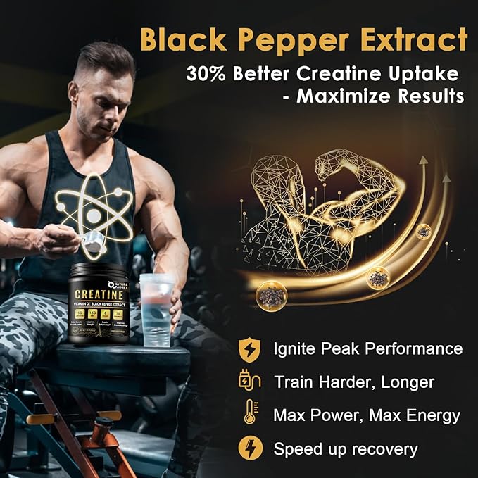 Micronized Creatine Monohydrate for Women and Men, Creatine Powder for Men-Women for Improve