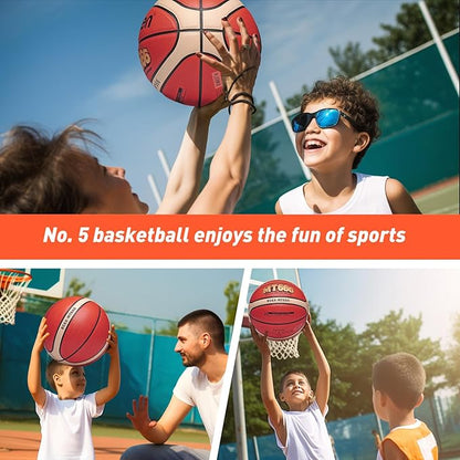 Training Soft Touch Rubber and Faux Leather Fighting Basketball, High Bounce Indoor Outdoor