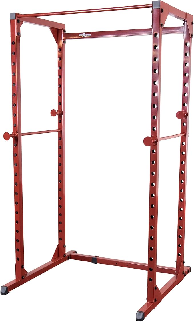 Best Fitness Power Rack - 14-Gauge Steel Home Gym with 500lb Capacity, Chin Bar, 23 Adjustable