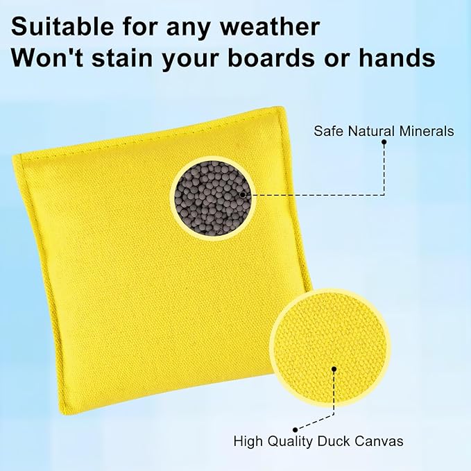 Set of 8 Regulation Cornhole Bags Double Sided, Weather Resistant Bean Bags for Cornhole Toss Game