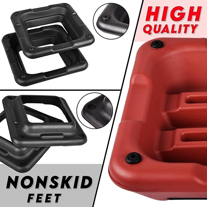 Yes4All 16"x16" Adjustable High Step Aerobic Platform with 4 Risers, Height-Adjustable