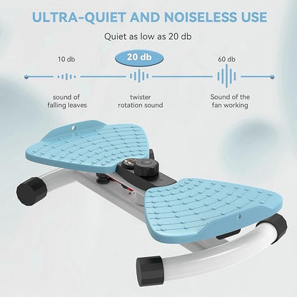 renZEC Waist Twister Machine, Adjustable Exercise Twist Board for Women Men, Noiseless Ab Twister
