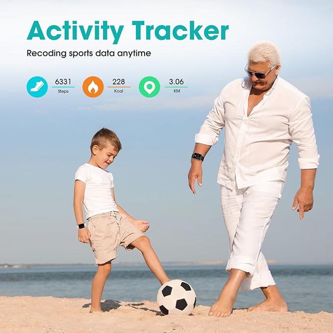 Pedometer Watch Senior Friendly No App/Phone Required, Waterproof Fitness Tracker Watch with Step