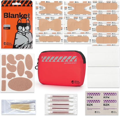 RHINO RESCUE EDC First Aid Kit for Travel, Mini Water-Resistant & Ultralight Portable Quick Search