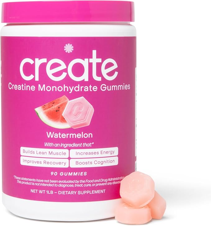Create Creatine Monohydrate Gummies for Men & Women - Boost Focus, Strength, and Endurance